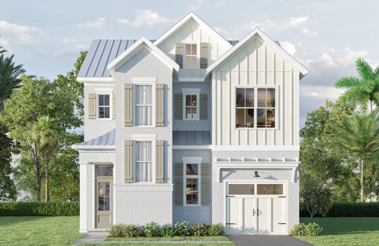 Front exterior of a home in the Pearl Place community, located in Santa Rosa Beach, FL (Image 2).