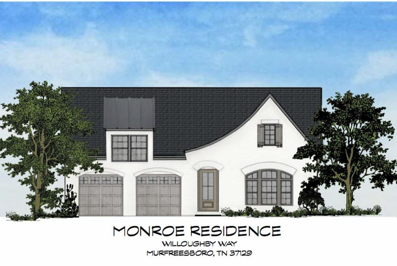 Architectural rendering of home exteriors planned for The Sanctuary at Shelton Square in Murfreesboro, TN (Image 2).