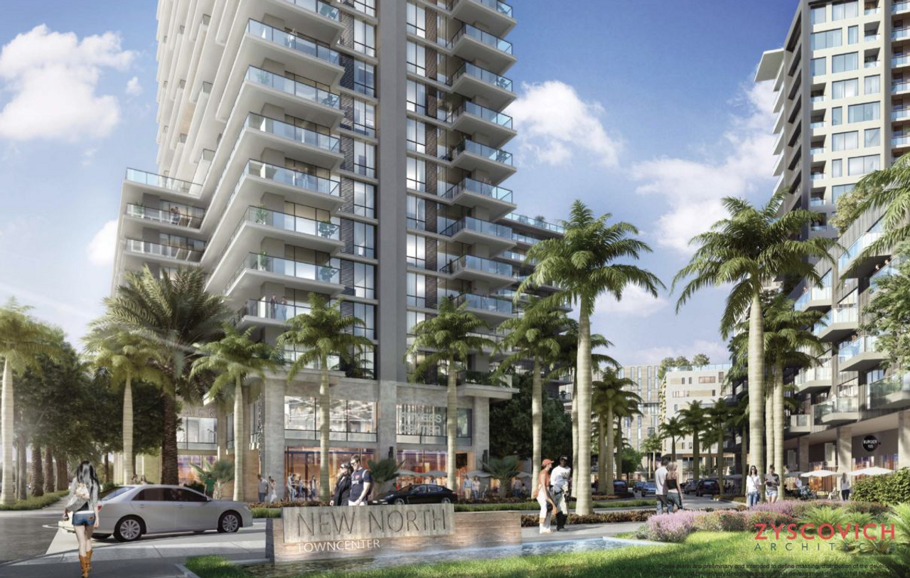 Image 2 of the New North Town Center community in North Miami Beach, FL.
