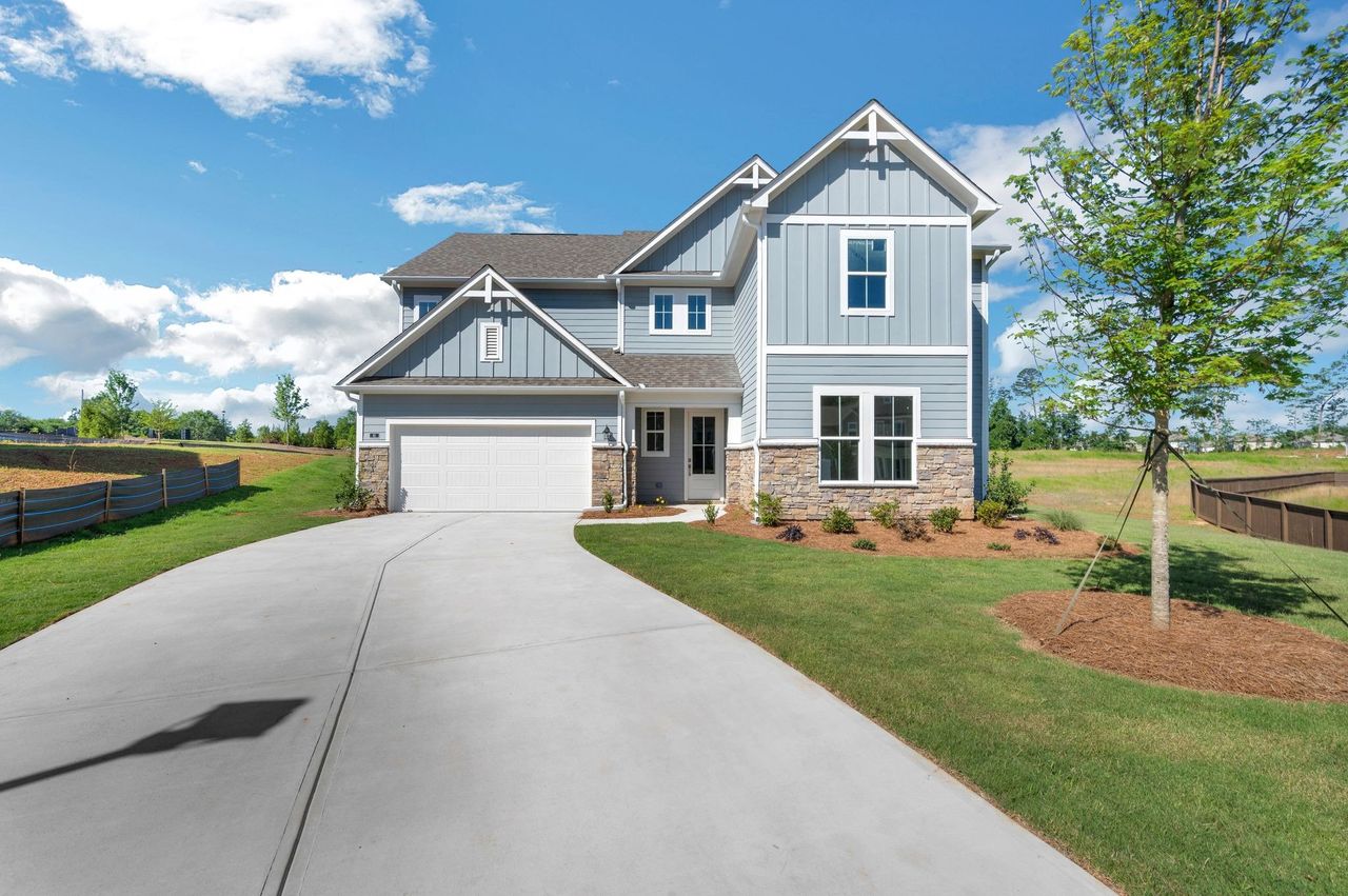 Front exterior of a home in the Austin Springs community, located in Bethlehem, GA (Image 2).