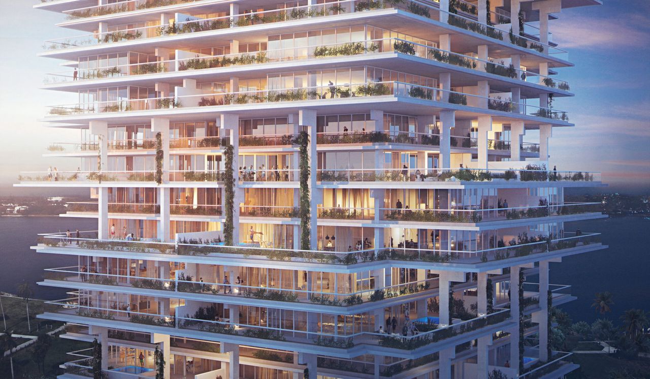 Condo located in 2175 North Flagler Drive Condos, West Palm Beach, highlighting architectural design (Image 2).