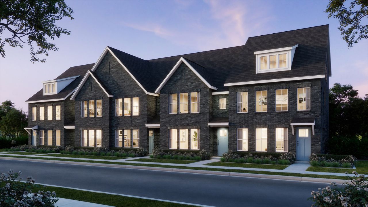 Front exterior of a home in the Plano Gateway community, located in Plano, TX (Image 2).