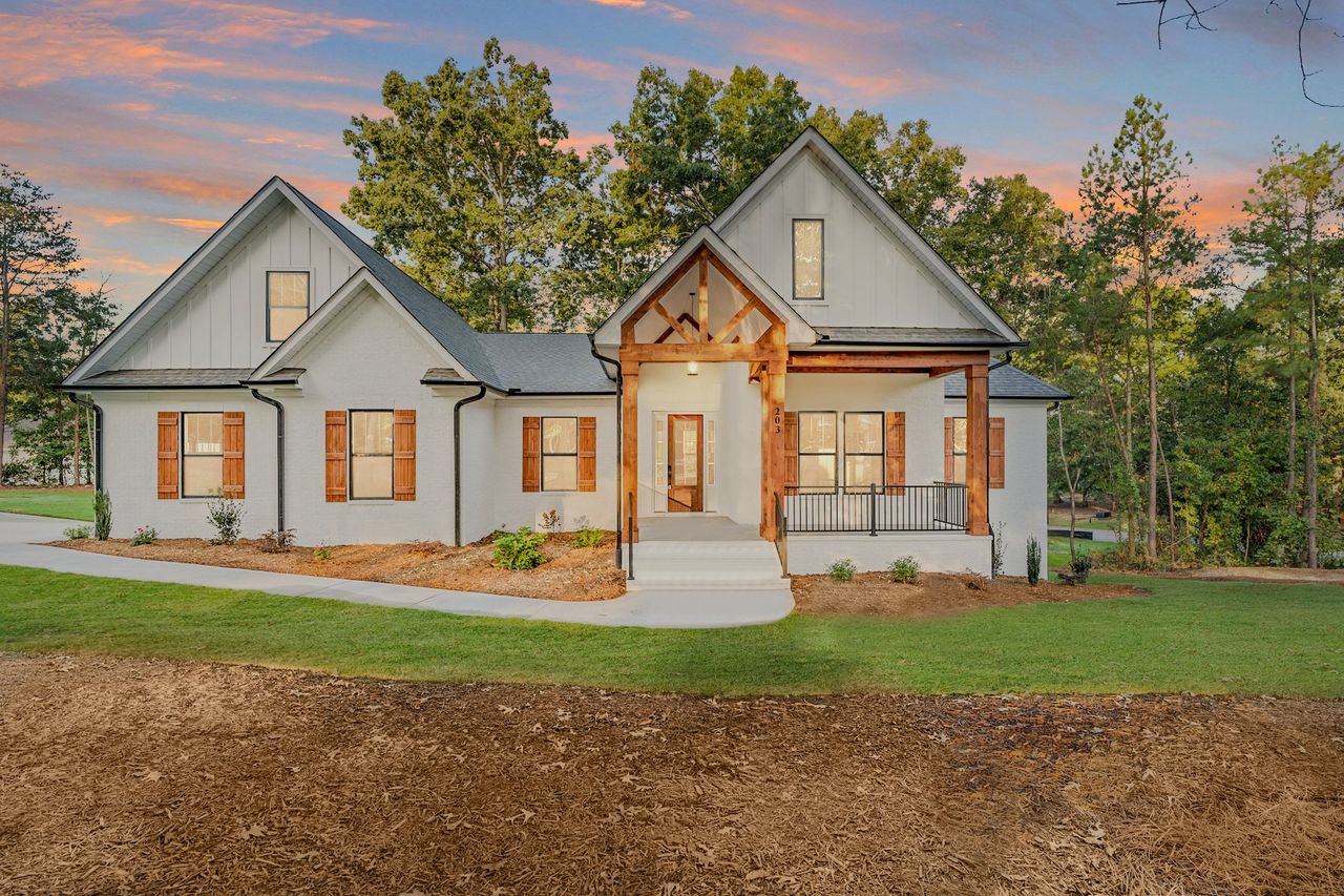Front exterior of a home in the Oconee County Homes community, located in Seneca, SC (Image 2).