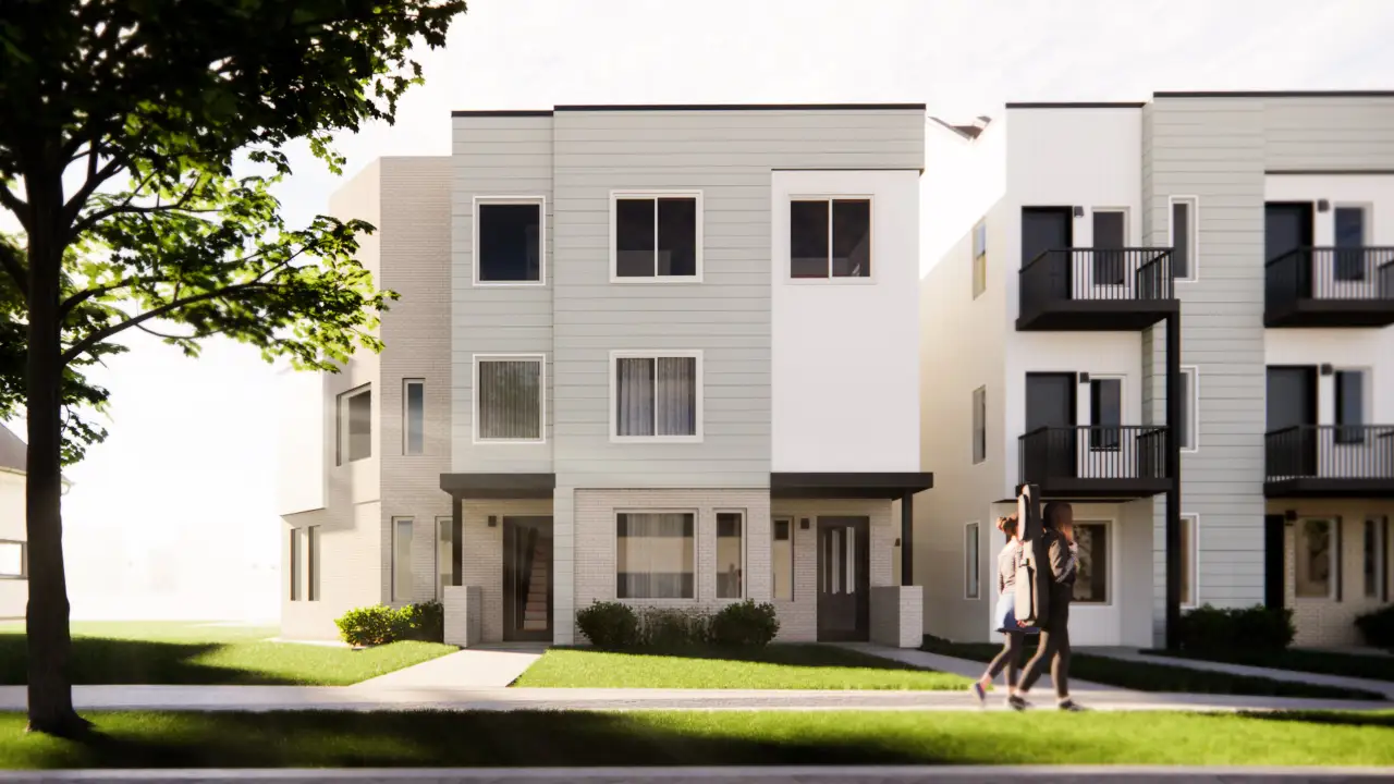 Front exterior of a home in the Thirty-Eight West: LiteTowns community, located in Denver, CO (Image 2). Front exterior of a home in the Thirty-Eight West: LiteTowns community, located in Denver, CO (Image 2).