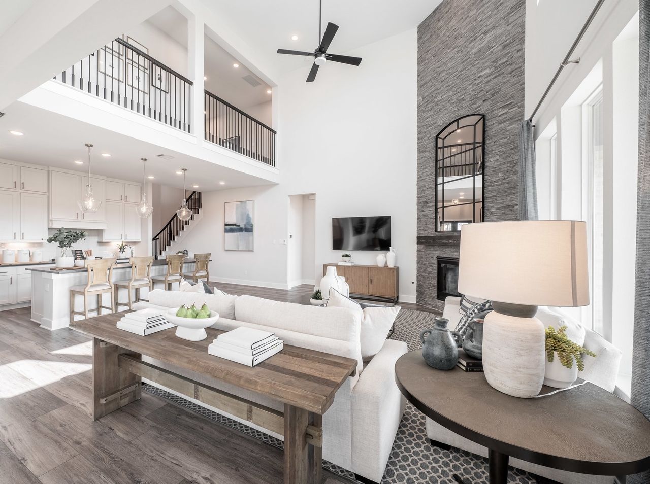 Furnished interior in a model home at Evergrove in Richmond (Image 2).