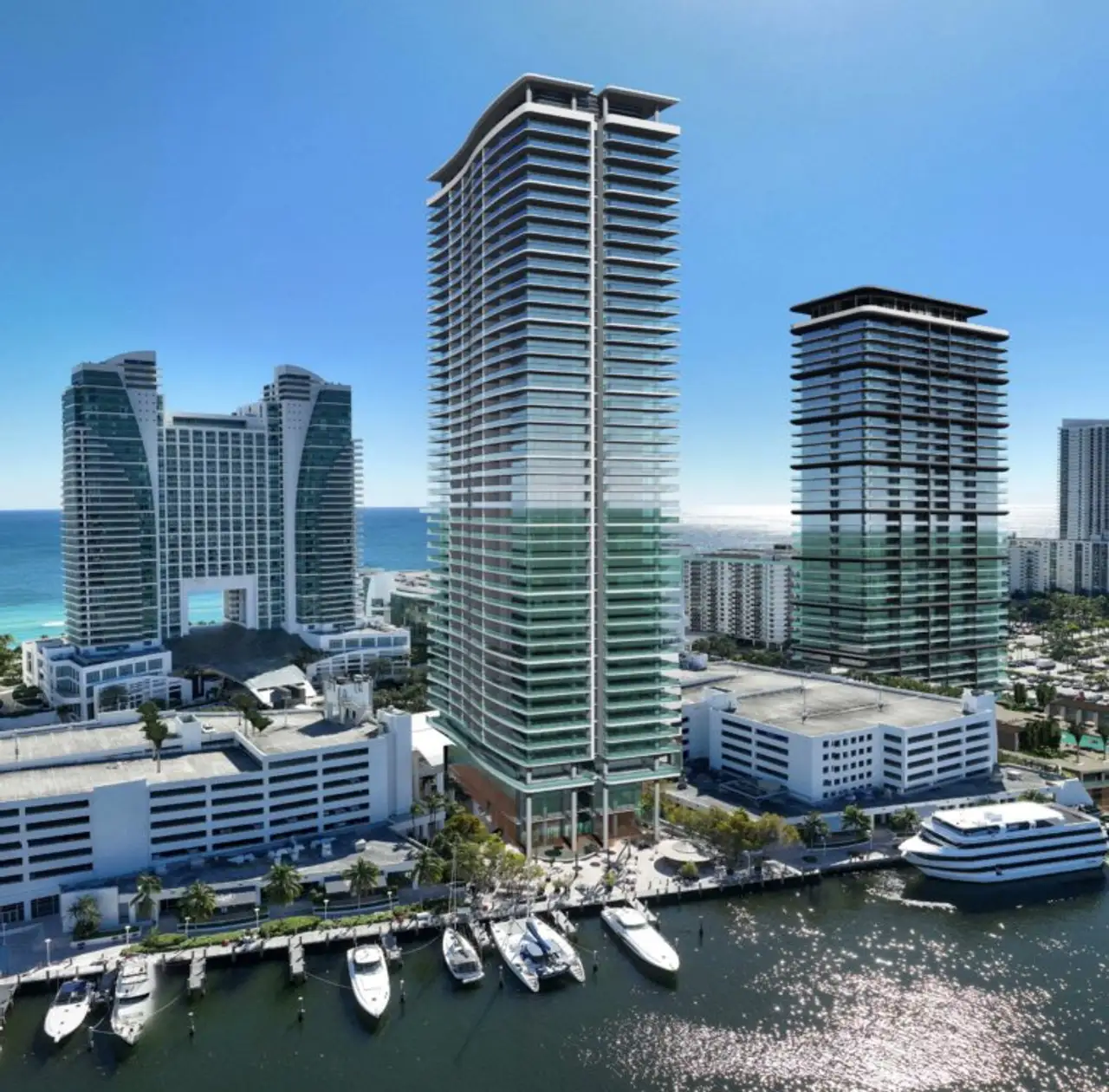 Front exterior of a home in the 3451-3690 South Ocean Drive Condos community, located in Hollywood, FL (Image 2).