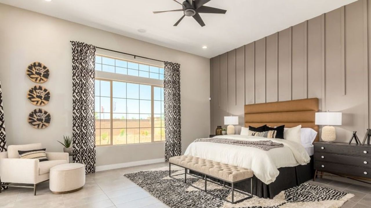 Furnished interior in a model home at Legado Capstone in Queen Creek (Image 2).