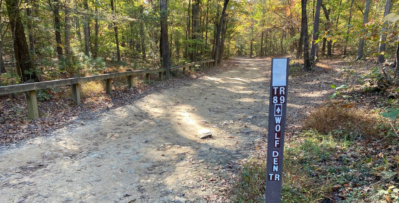 NC Charlotte Uwharrie Forest Wolf Den Trailhead