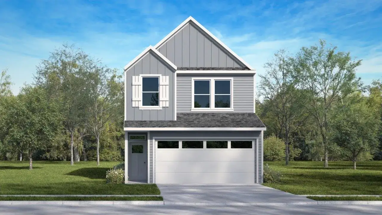Front exterior of a home in the Villages on McKinney Street community, located in Denton, TX (Image 2).