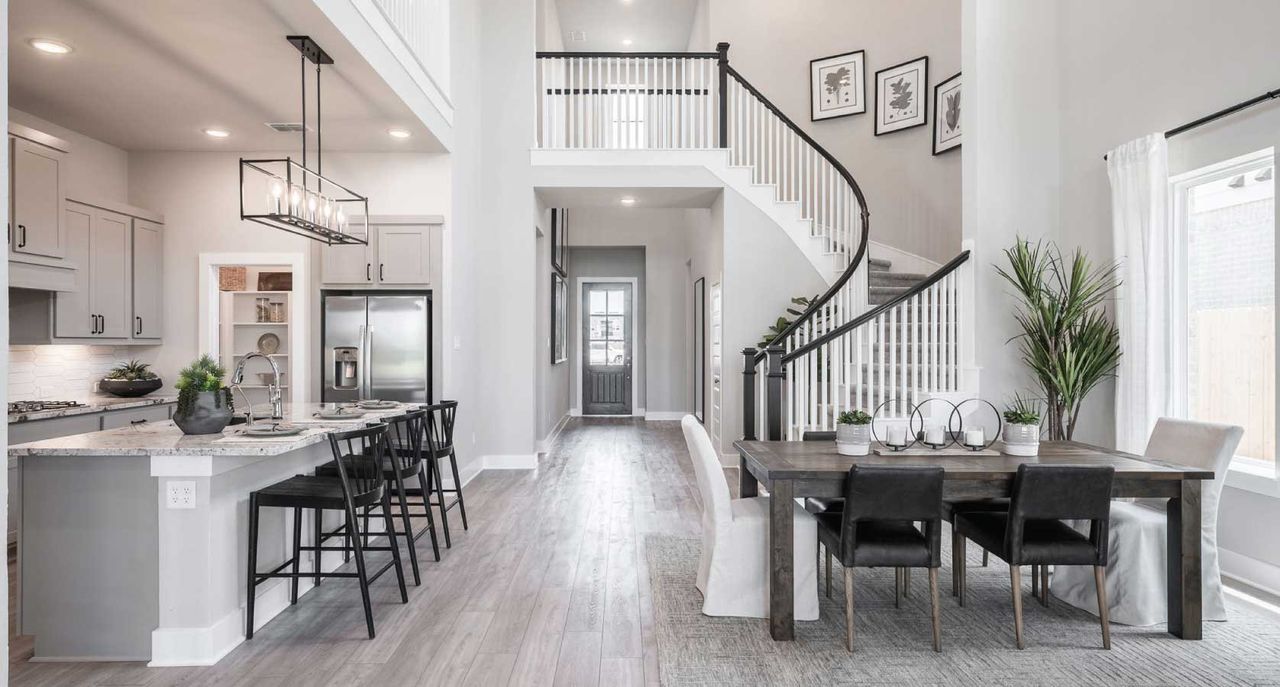 Furnished interior in a model home at Legacy Grove in Montgomery (Image 2).