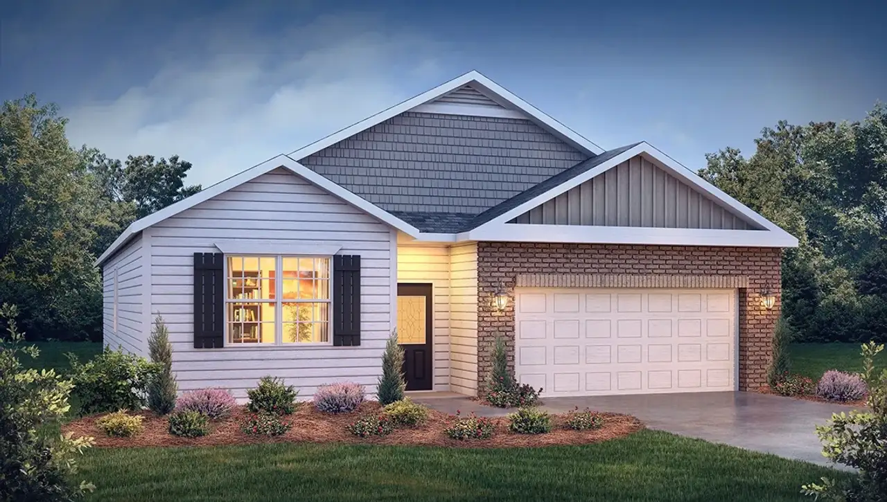Front exterior of a home in the Reedy Fork Place community, located in Seneca, SC (Image 2).