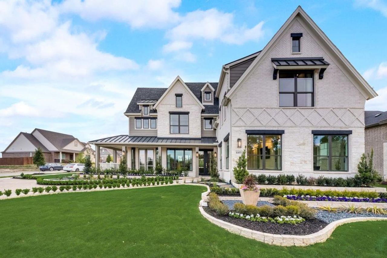 Front exterior of a home in the Grand Oaks community, located in Celina, TX (Image 2).