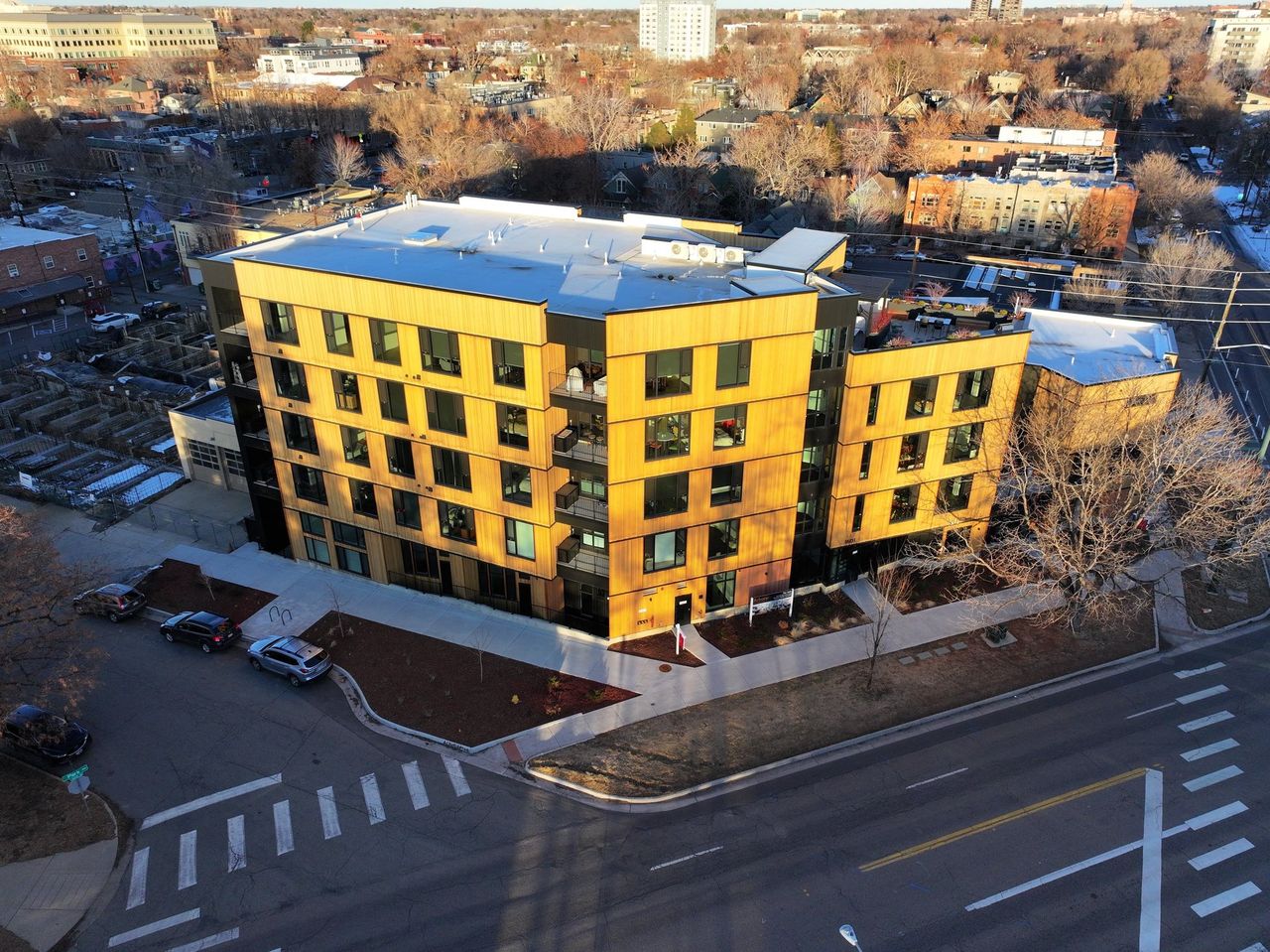Homes under construction in the Marieta Uptown community in Denver, CO (Image 2).