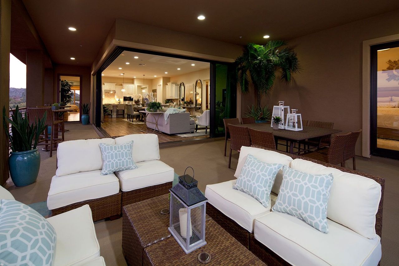Furnished interior in a model home at Pinnacle Pointe in Scottsdale (Image 2). Furnished interior in a model home at Pinnacle Pointe in Scottsdale (Image 2).