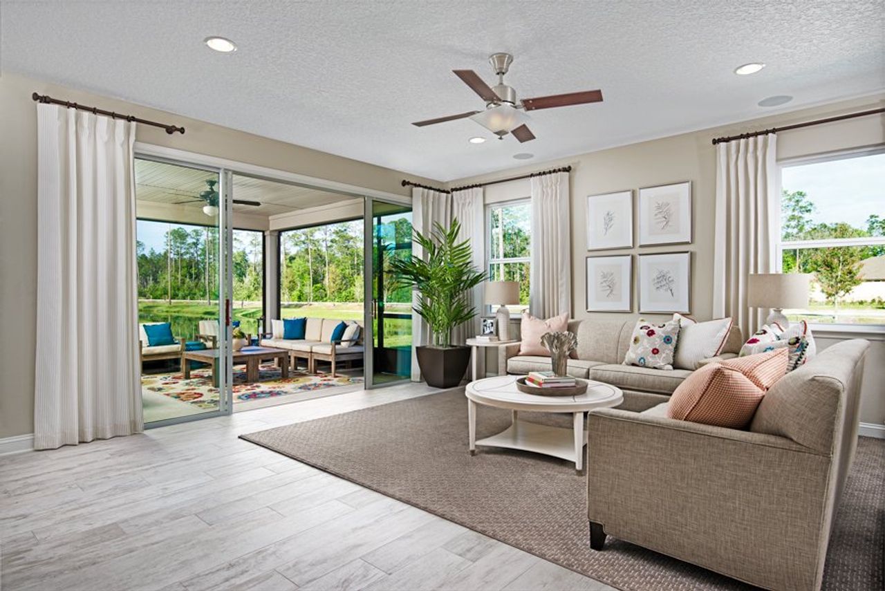 Furnished interior in a model home at Laurelton in Green Cove Springs (Image 2).