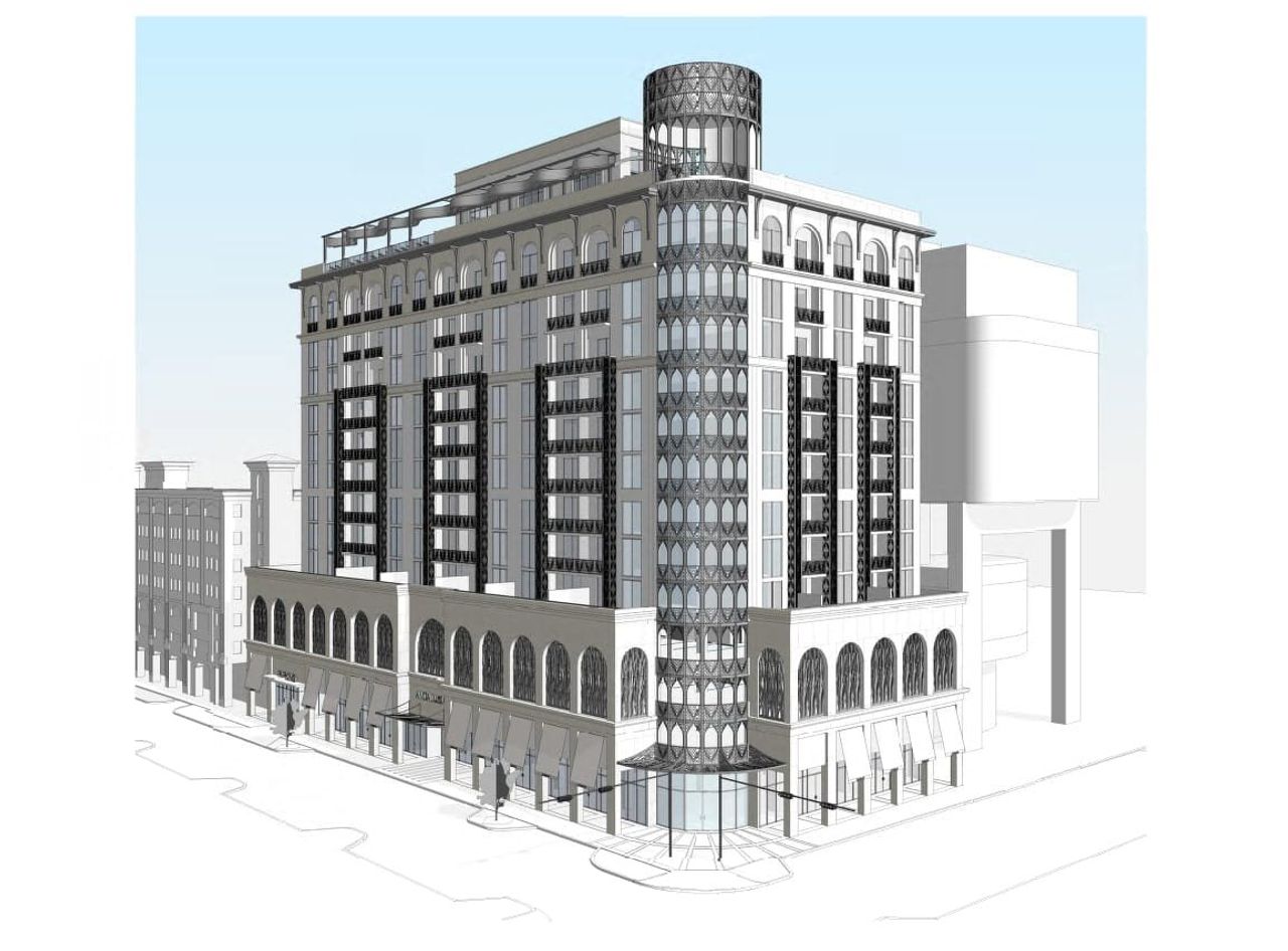 Architectural rendering of home exteriors planned for 2501 Galiano Street Condos in Coral Gables, FL (Image 2).