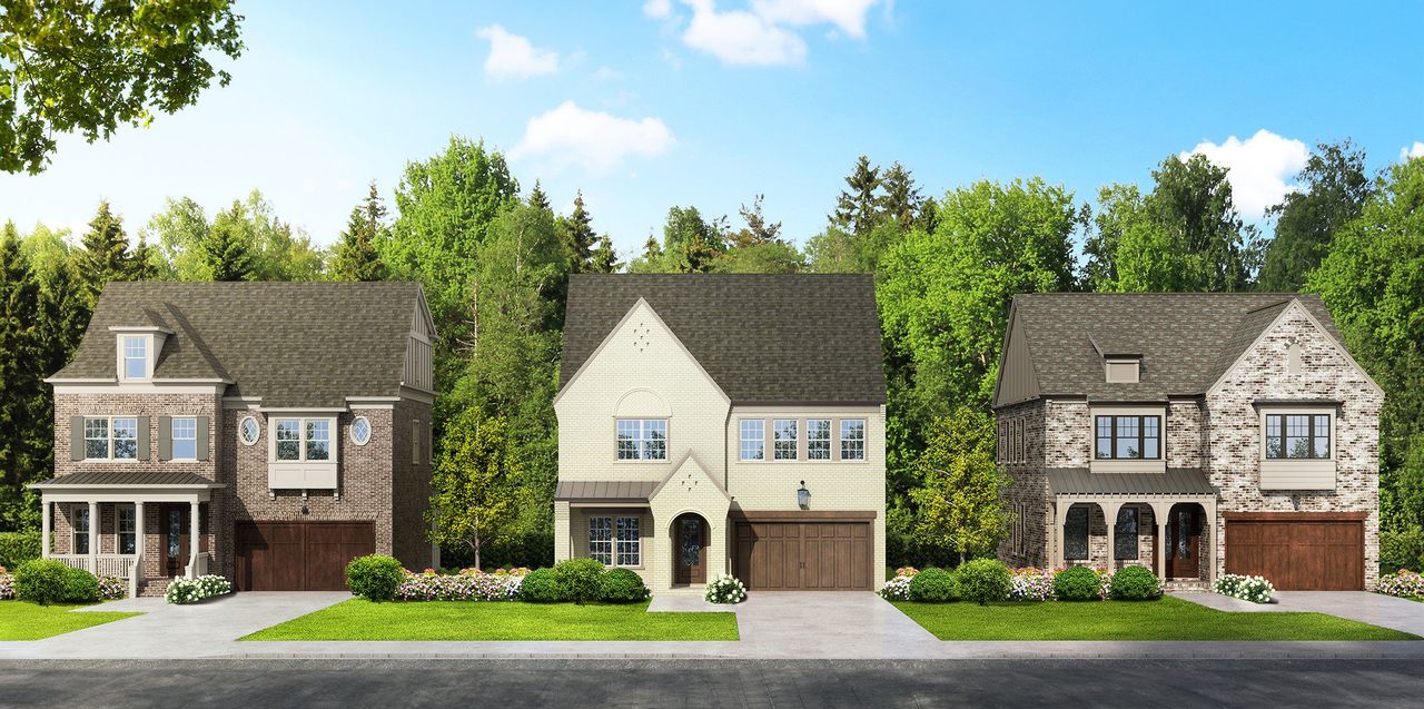 Front exterior of a home in the Laurel View community, located in Suwanee, GA (Image 2).