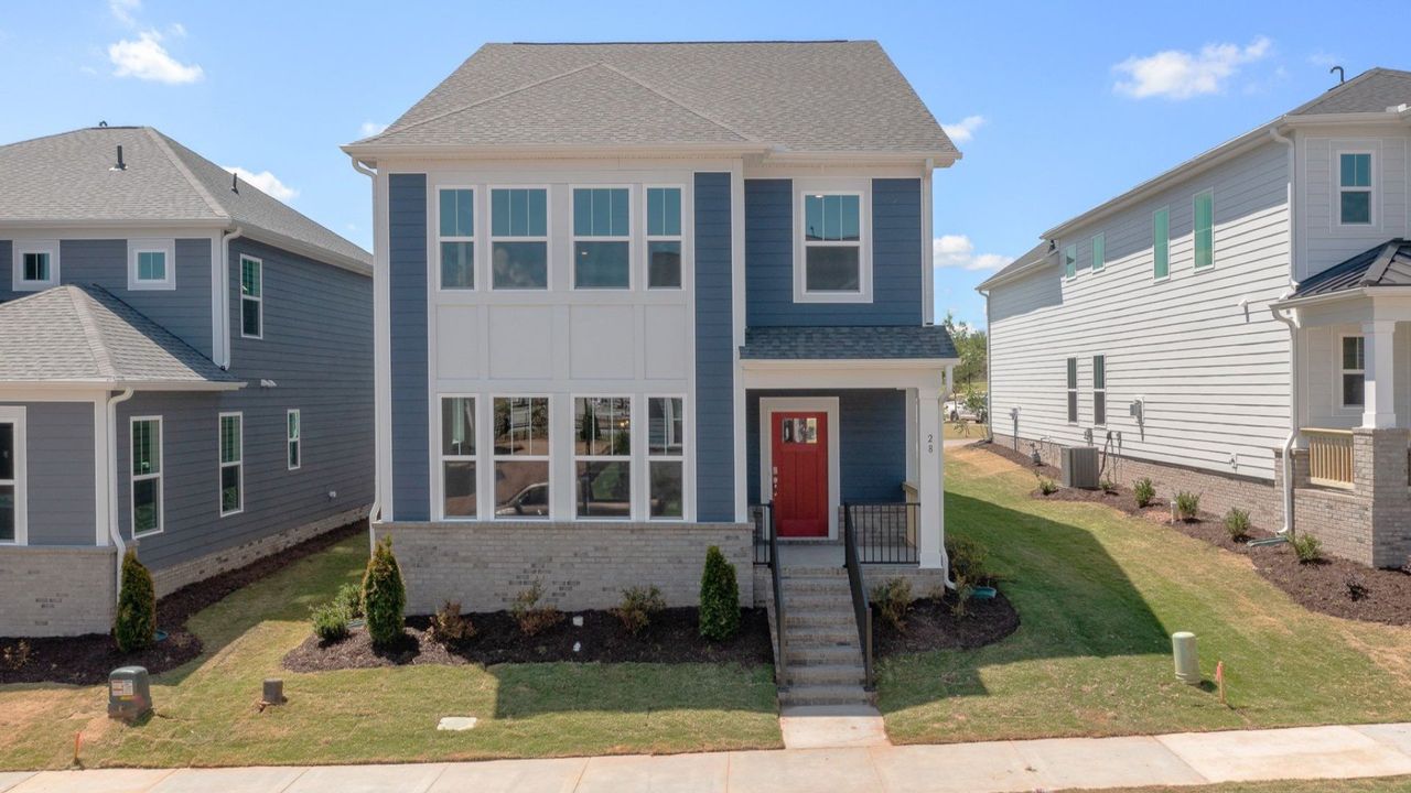 Front exterior of a home in the The Grove at Unity community, located in Greenville, SC (Image 2).