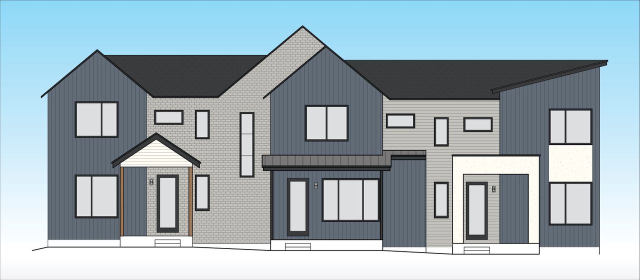Architectural rendering of home exteriors planned for Erie Junction in Erie, CO (Image 2).