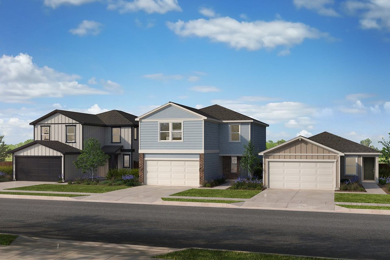 Front exterior of a home in the Sunset Oaks community, located in Maxwell, TX (Image 2). Front exterior of a home in the Sunset Oaks community, located in Maxwell, TX (Image 2).