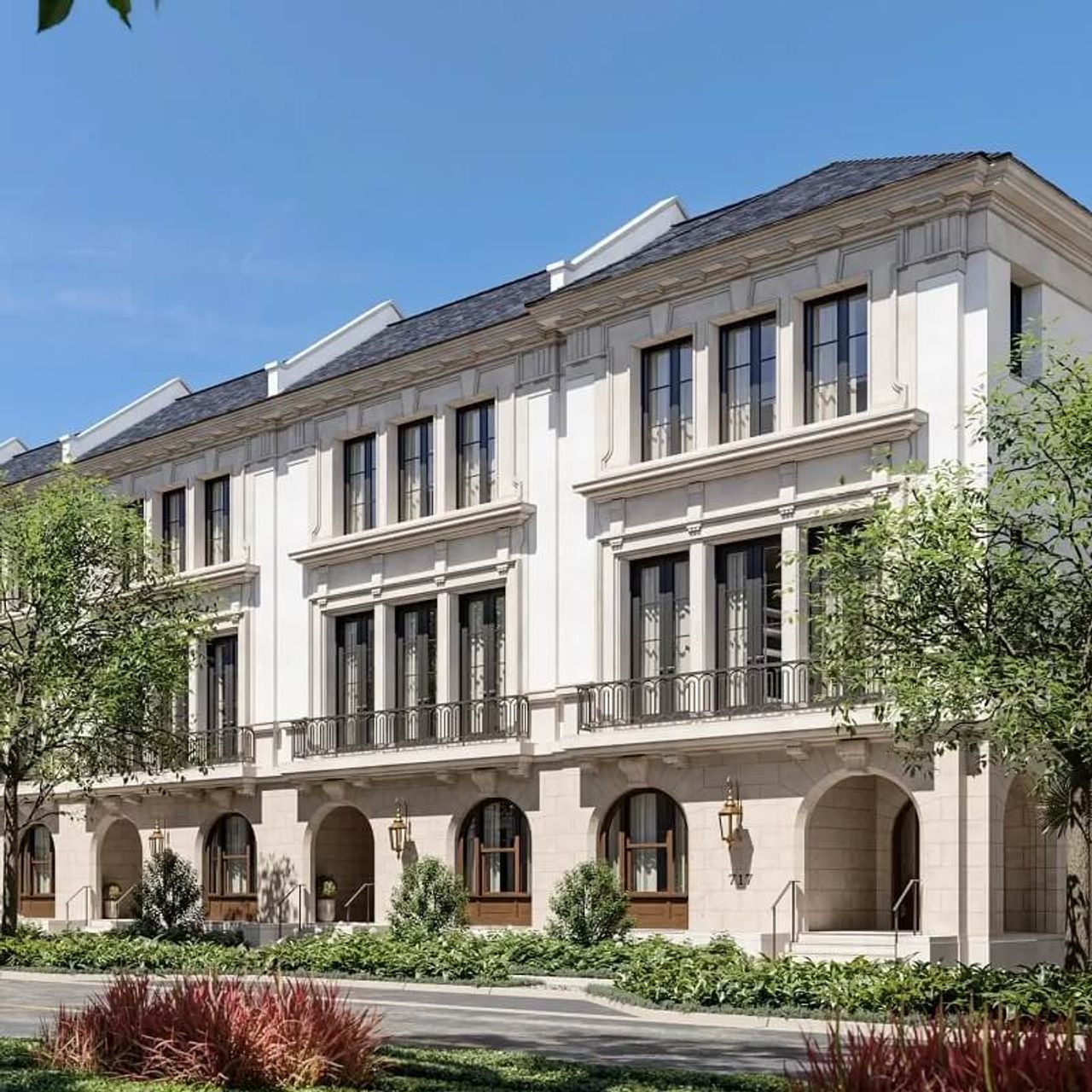 Front exterior of a home in the The George Residences community, located in Coral Gables, FL (Image 2).
