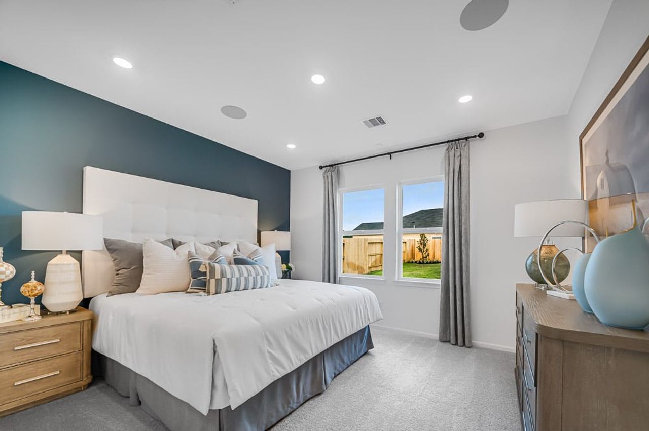 Furnished interior in a model home at Ryehill 45s in Richmond (Image 2).