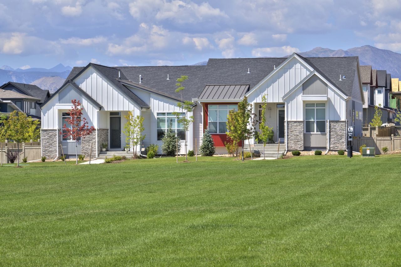Front exterior of a home in the 40North community, located in Lafayette, CO (Image 2).