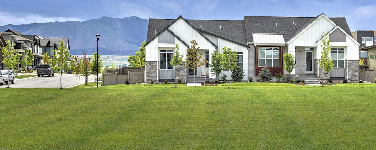 Front exterior of a home in the Coal Creek community, located in Louisville, CO (Image 2).