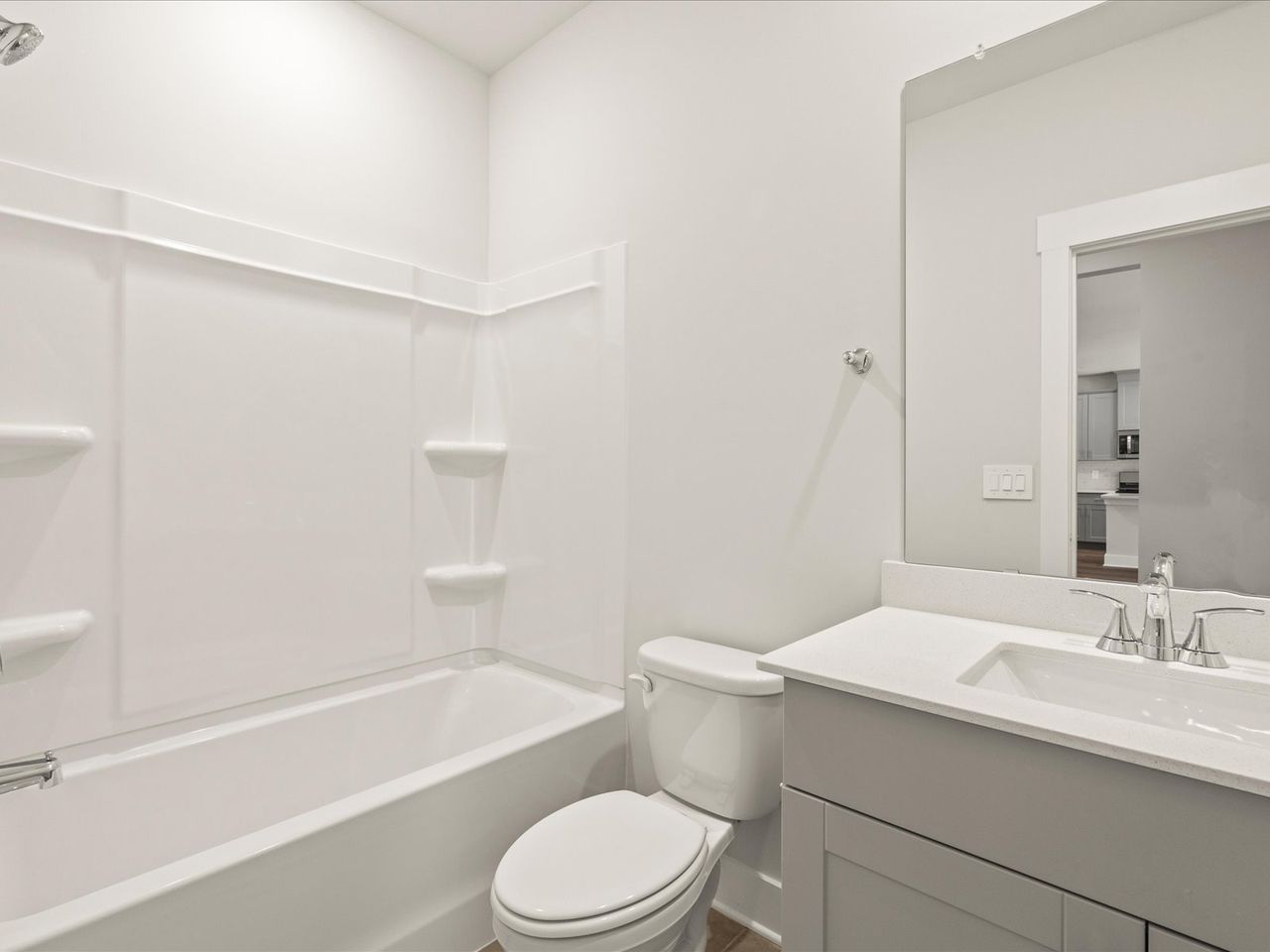 Furnished interior in a model home at Reserve at Arden Woods in Greenville (Image 2).