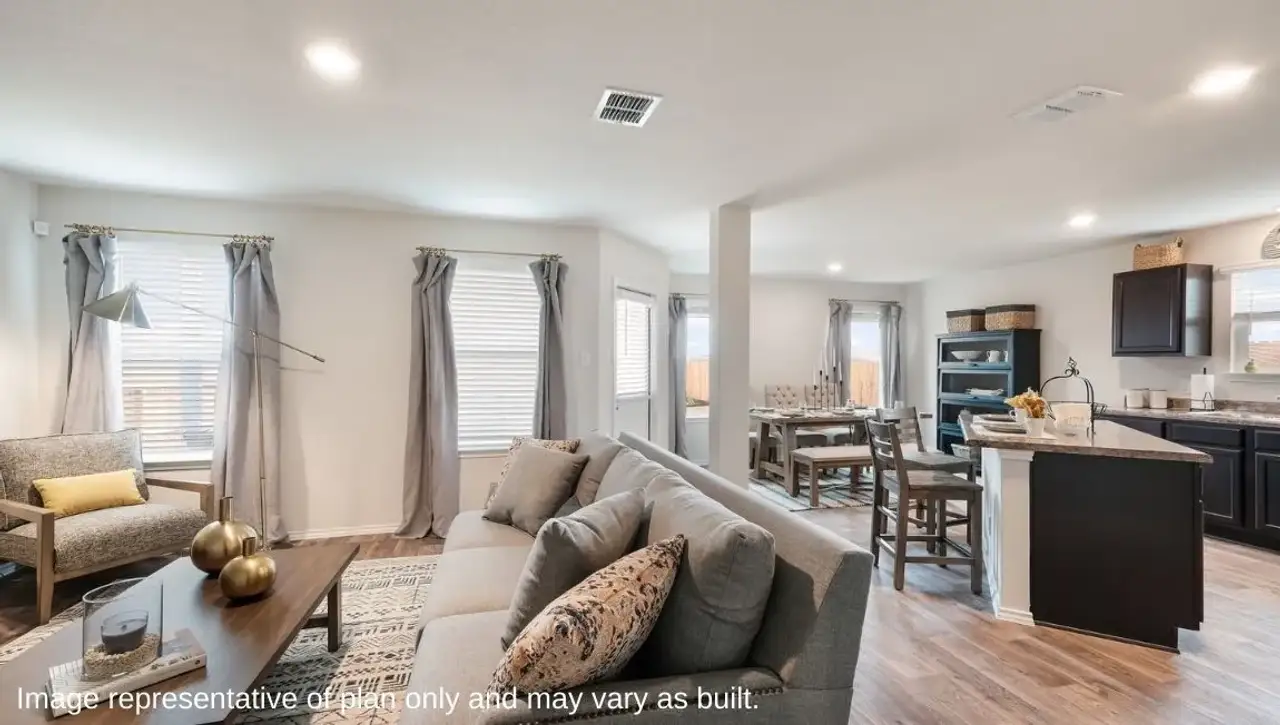 Furnished interior in a model home at Blue Wing Trails in San Antonio (Image 2).
