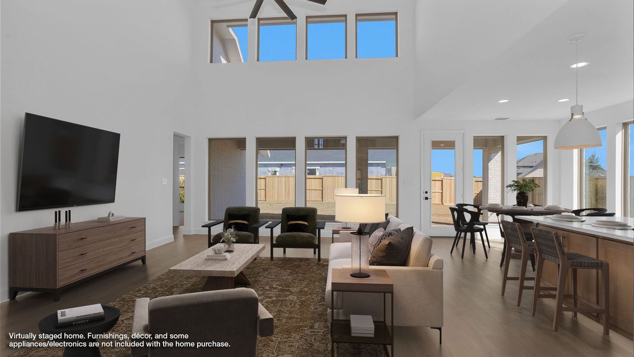 Furnished interior in a model home at Revera 60' in Richmond (Image 2).