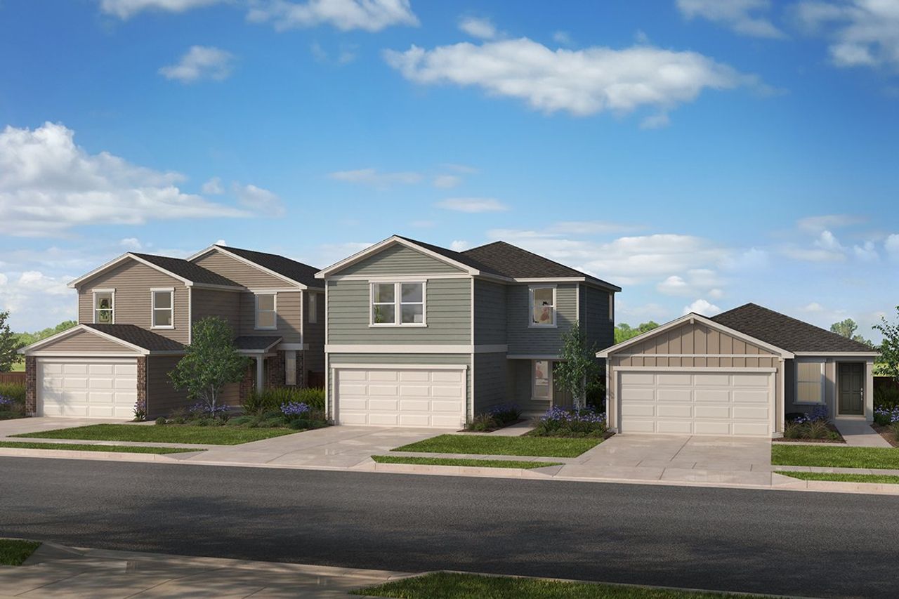 Front exterior of a home in the Casa Verde Ridge community, located in San Antonio, TX (Image 2).