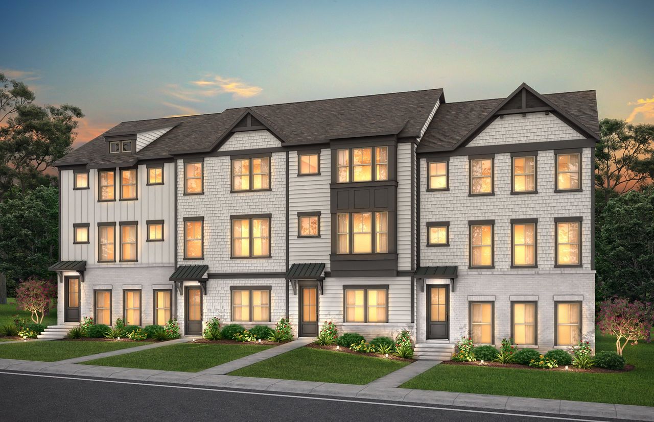 Front exterior of a home in the Parkside at Mason Mill community, located in Decatur, GA (Image 2).