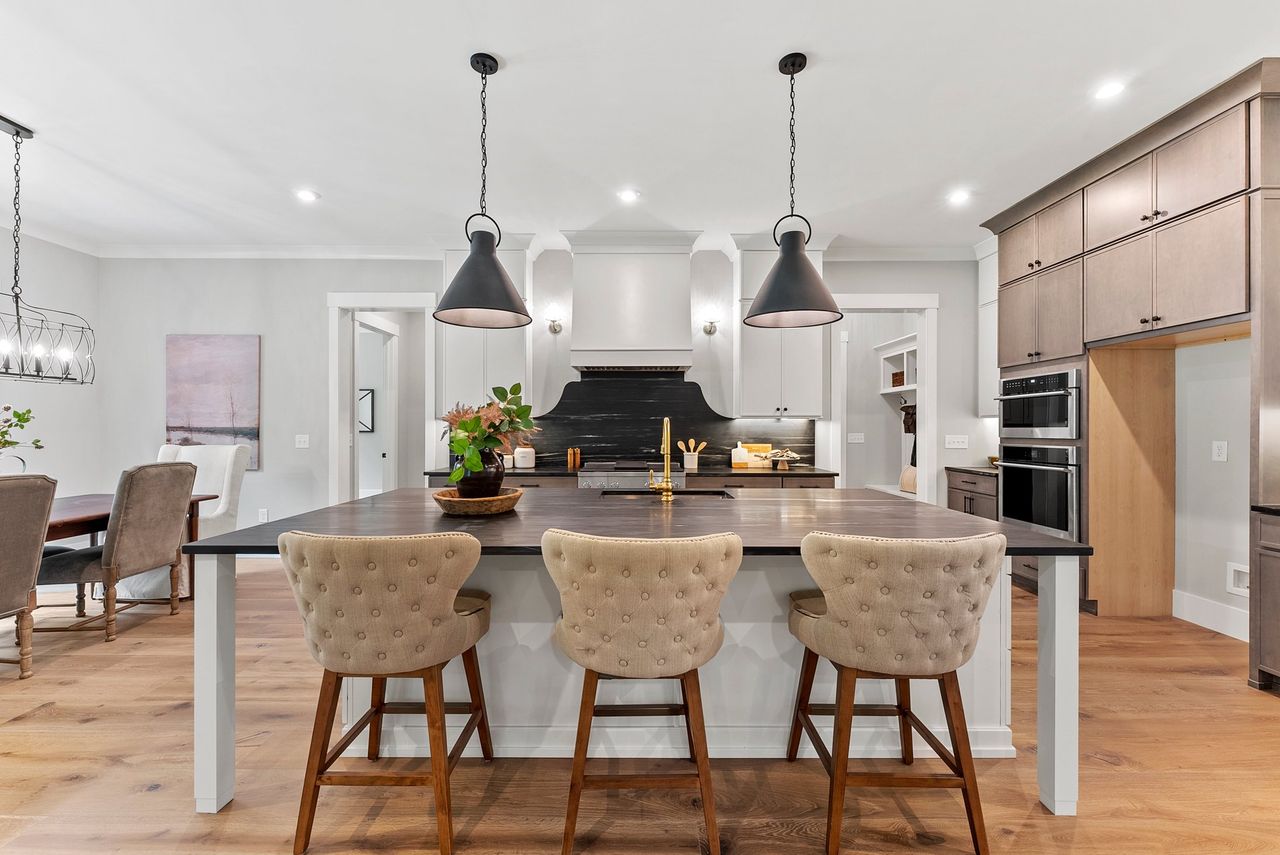Furnished interior in a model home at Everette's Preserve in Clayton (Image 2).