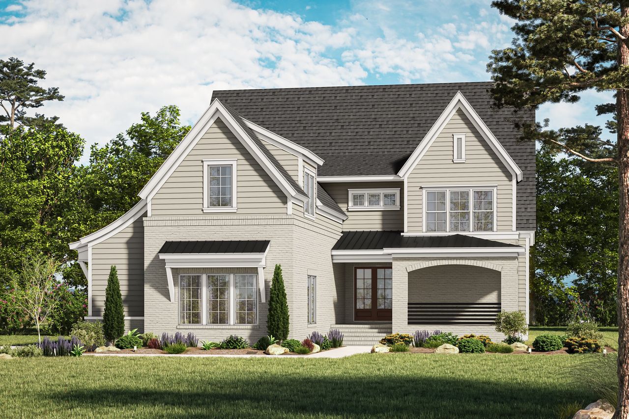 Front exterior of a home in the Laurel Hills community, located in Raleigh, NC (Image 2). Front exterior of a home in the Laurel Hills community, located in Raleigh, NC (Image 2).