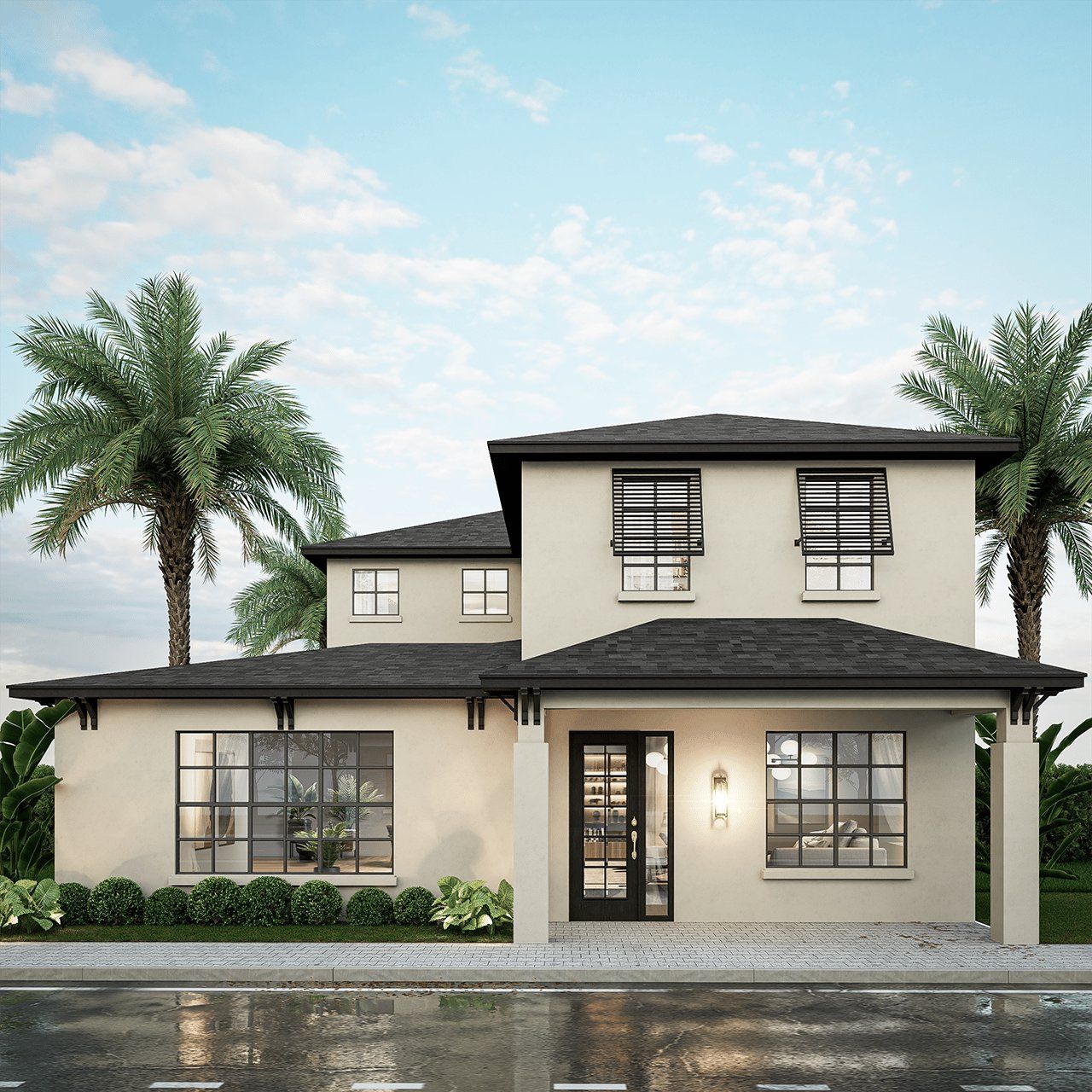 Front exterior of a home in the Preserve at Lakeside community, located in St. Cloud, FL (Image 2).