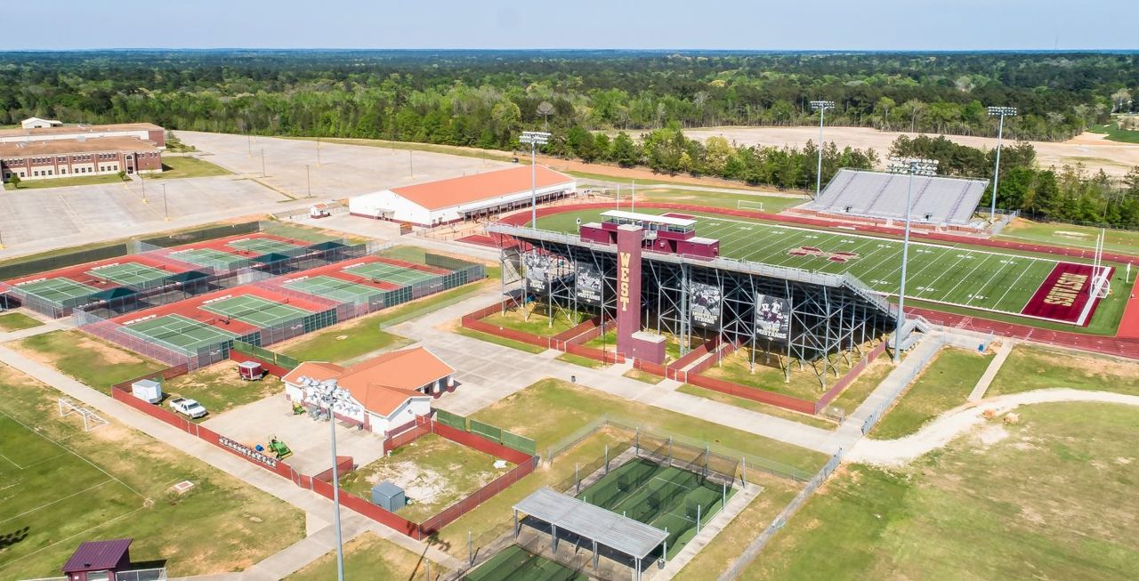 The Mustangs high school's football team The Mustangs high school's football team
