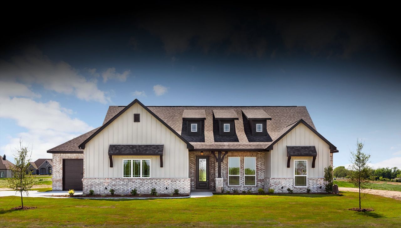 Front exterior of a home in the Santana Ridge community, located in Weatherford, TX (Image 2).