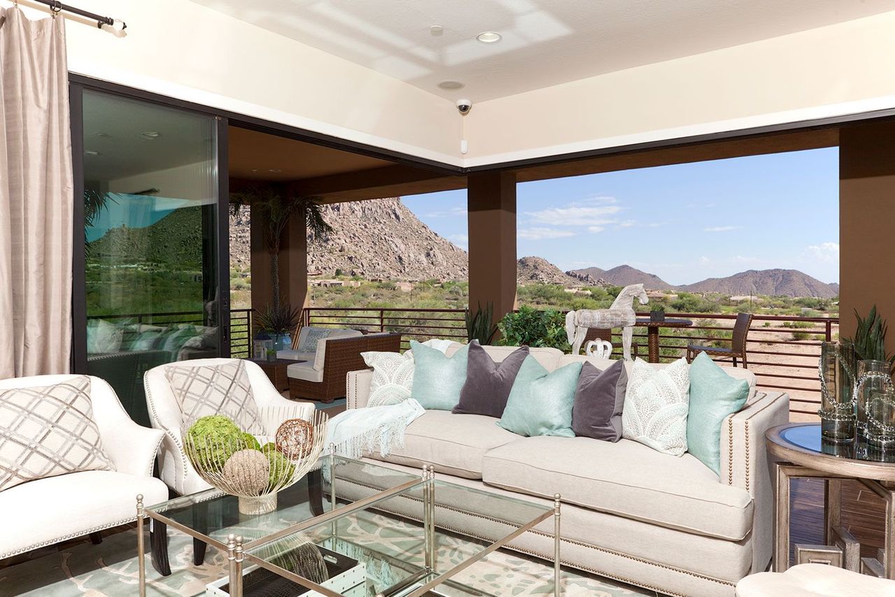 Furnished interior in a model home at Pinnacle Pointe in Scottsdale (Image 2).