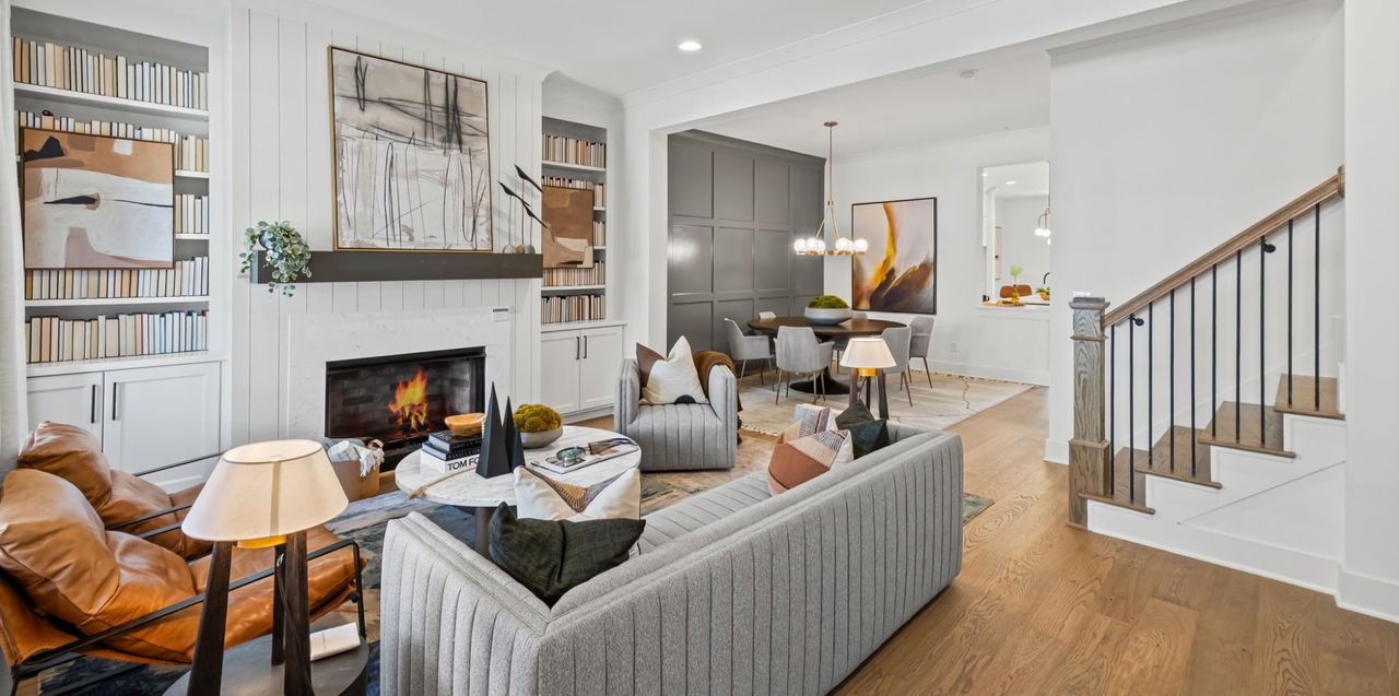 Furnished interior in a model home at The Views From Browning in Tucker (Image 2).