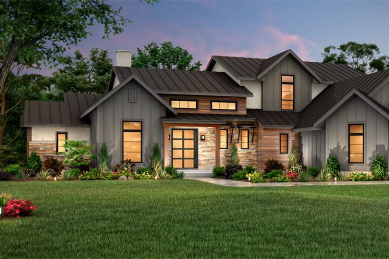 Architectural rendering of home exteriors planned for Fair Oaks Ranch in Bulverde, TX (Image 2).