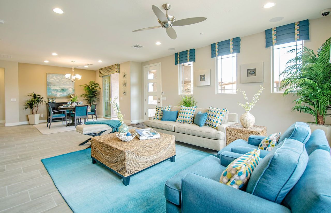 Furnished interior in a model home at The Ridge At Troon North in Scottsdale (Image 2).