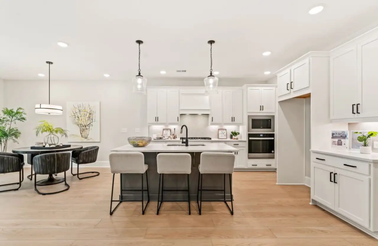 Furnished interior in a model home at Larkspur in Flowery Branch (Image 2).