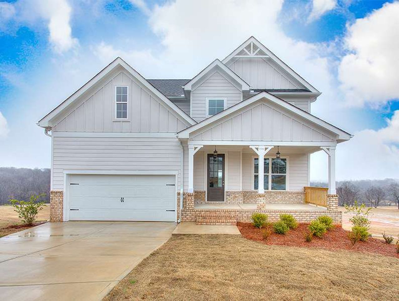 Front exterior of a home in the Stone Brooke community, located in Gray, GA (Image 2). Front exterior of a home in the Stone Brooke community, located in Gray, GA (Image 2).