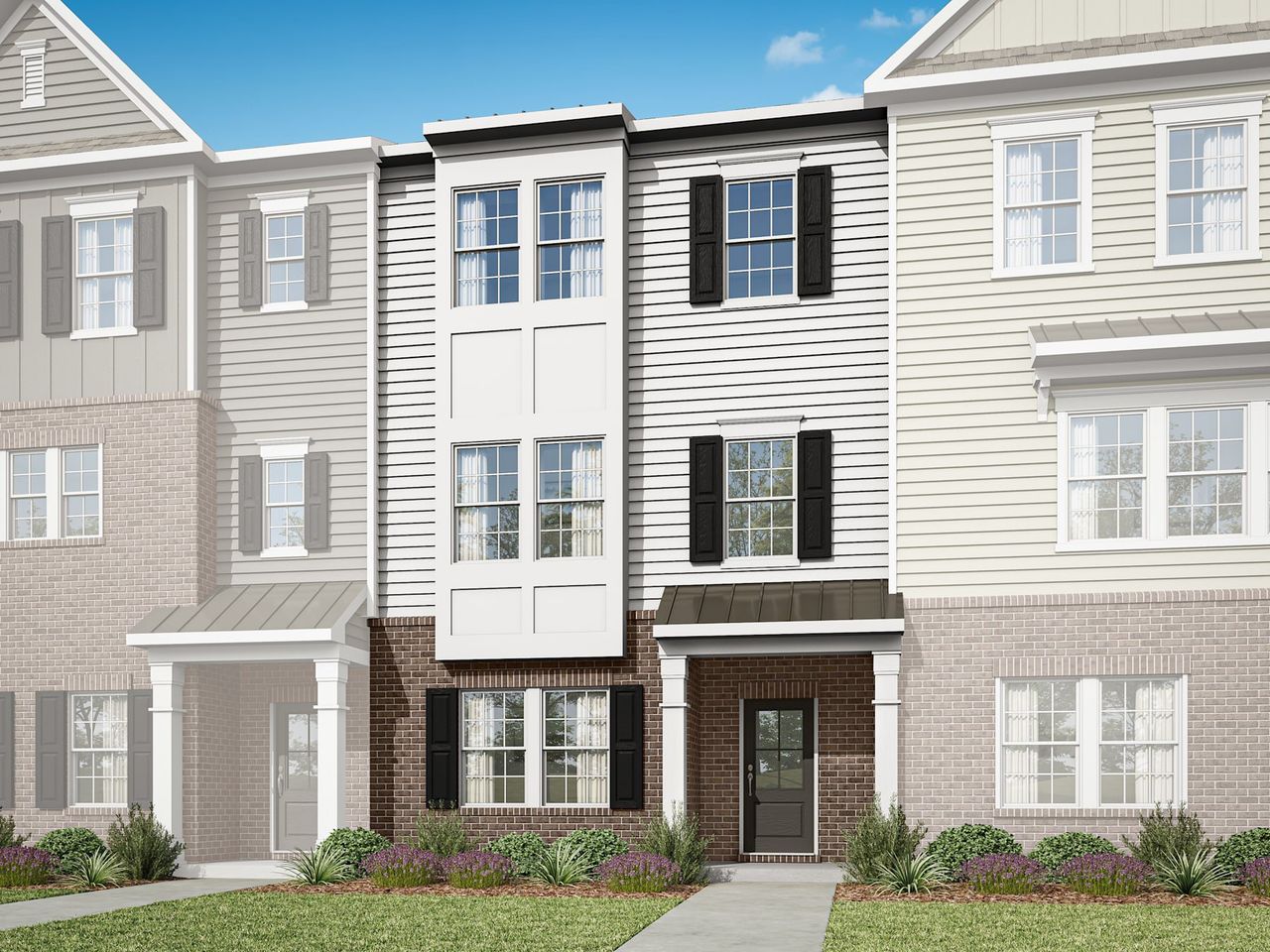 Front exterior of a home in the The Grove at Latta Park community, located in Durham, NC (Image 2).