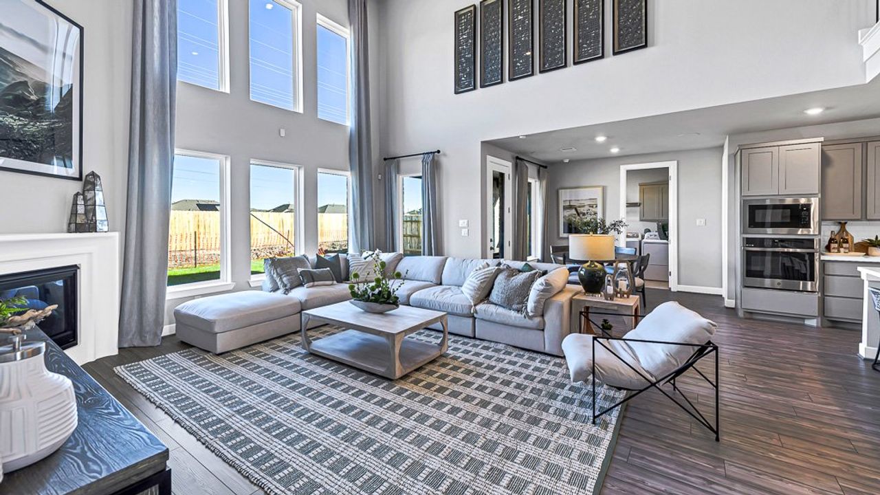 Furnished interior in a model home at Ryehill 60s in Richmond (Image 2).