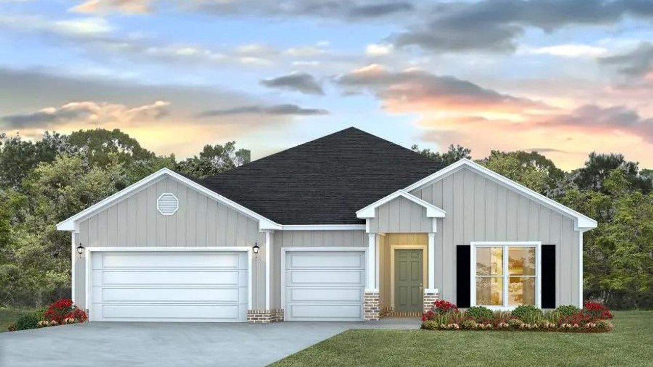 Front exterior of a home in the Fallschase community, located in Tallahassee, FL (Image 2).