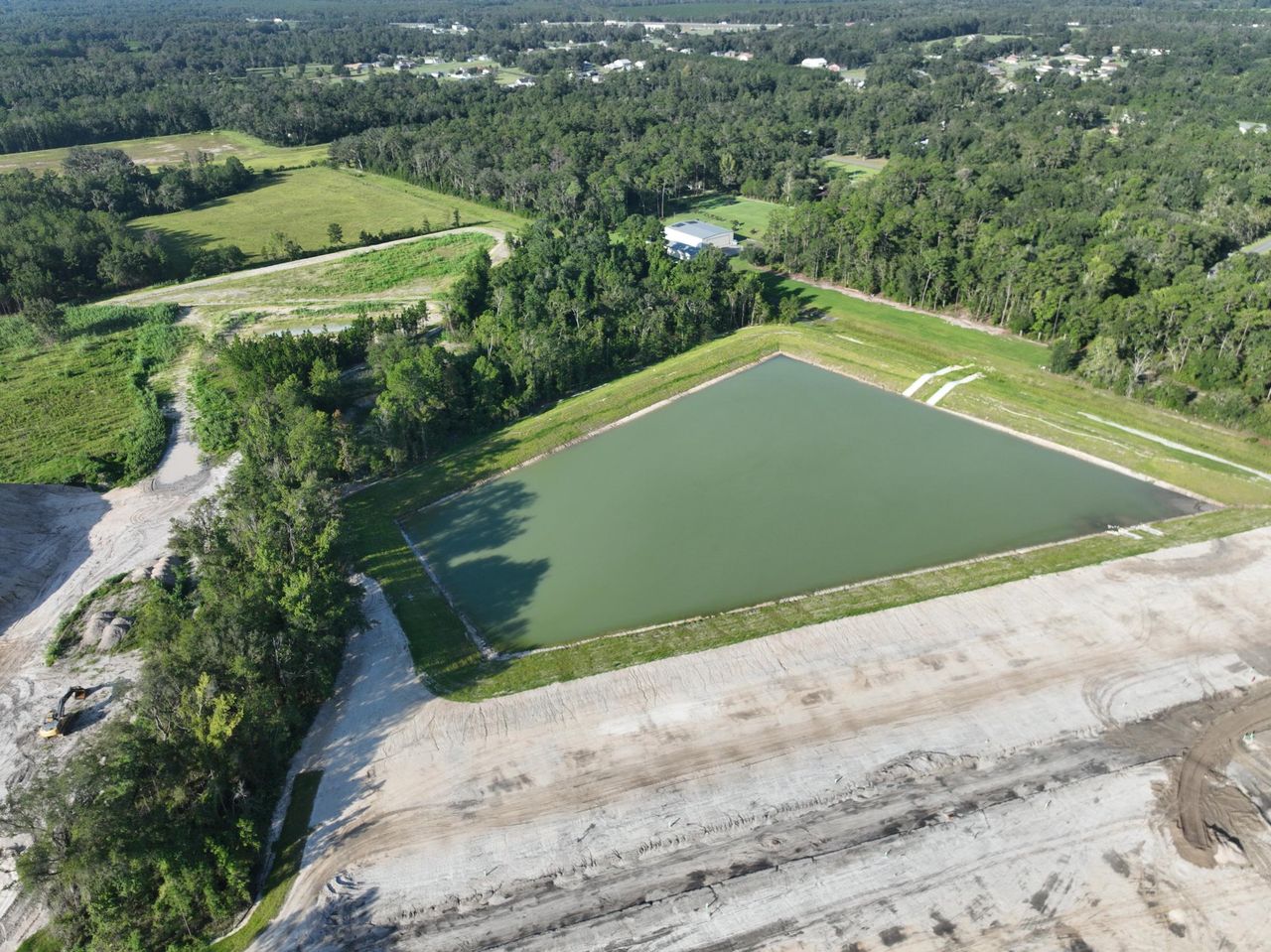 Site preparation and early development at Hunters Creek in Lake City, FL (Image 2).