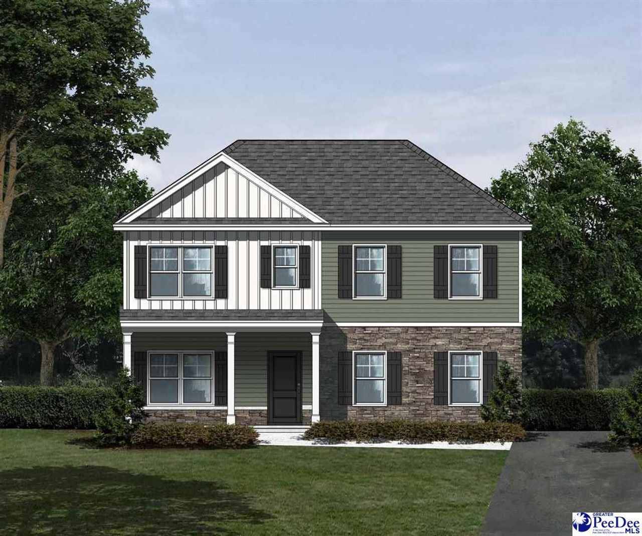 Front exterior of a home in the Southern Column Estates community, located in Florence, SC (Image 2). Front exterior of a home in the Southern Column Estates community, located in Florence, SC (Image 2).