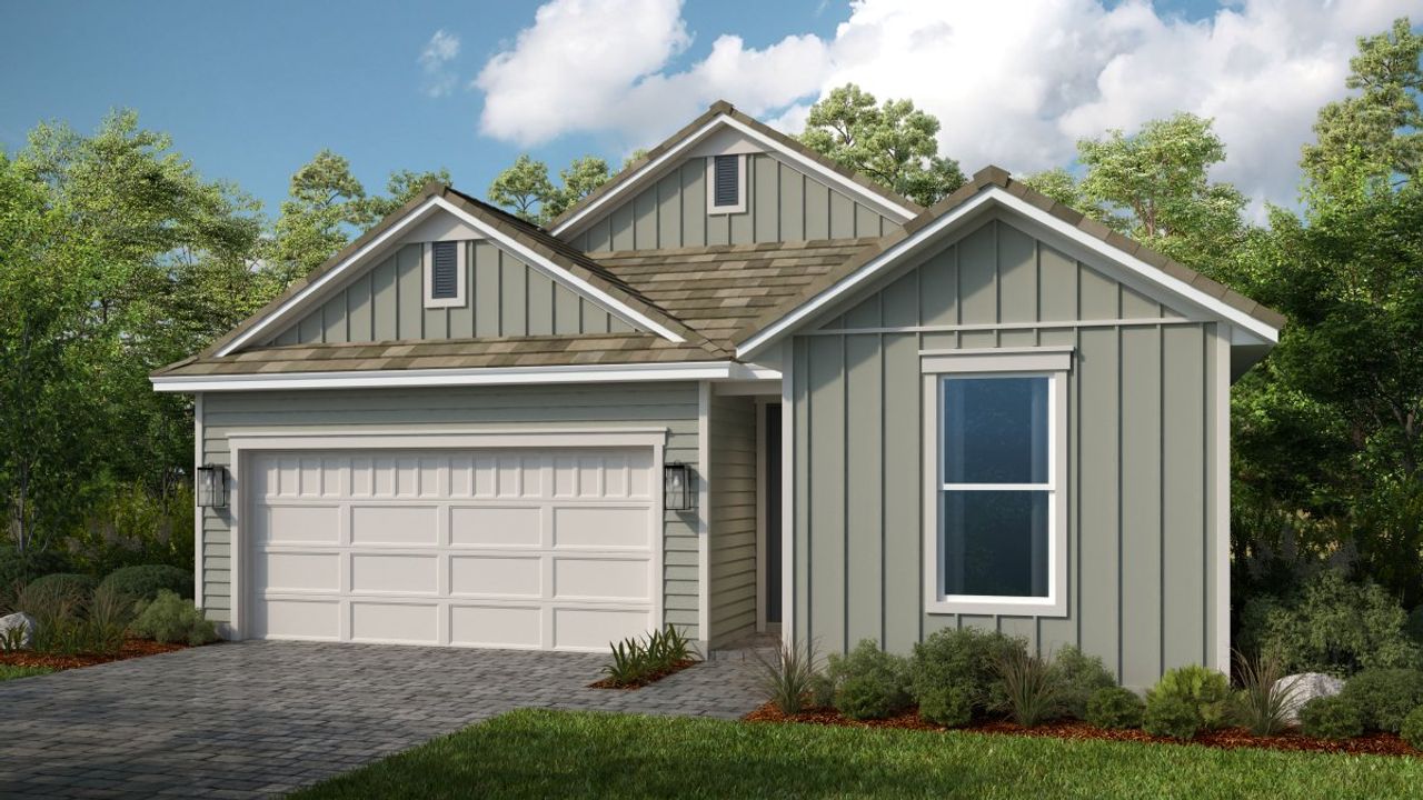 Representative exterior photo of a completed home built from the Rocca by Taylor Morrison in Esplanade at St. Marys, St. Marys, GA (Image 2).